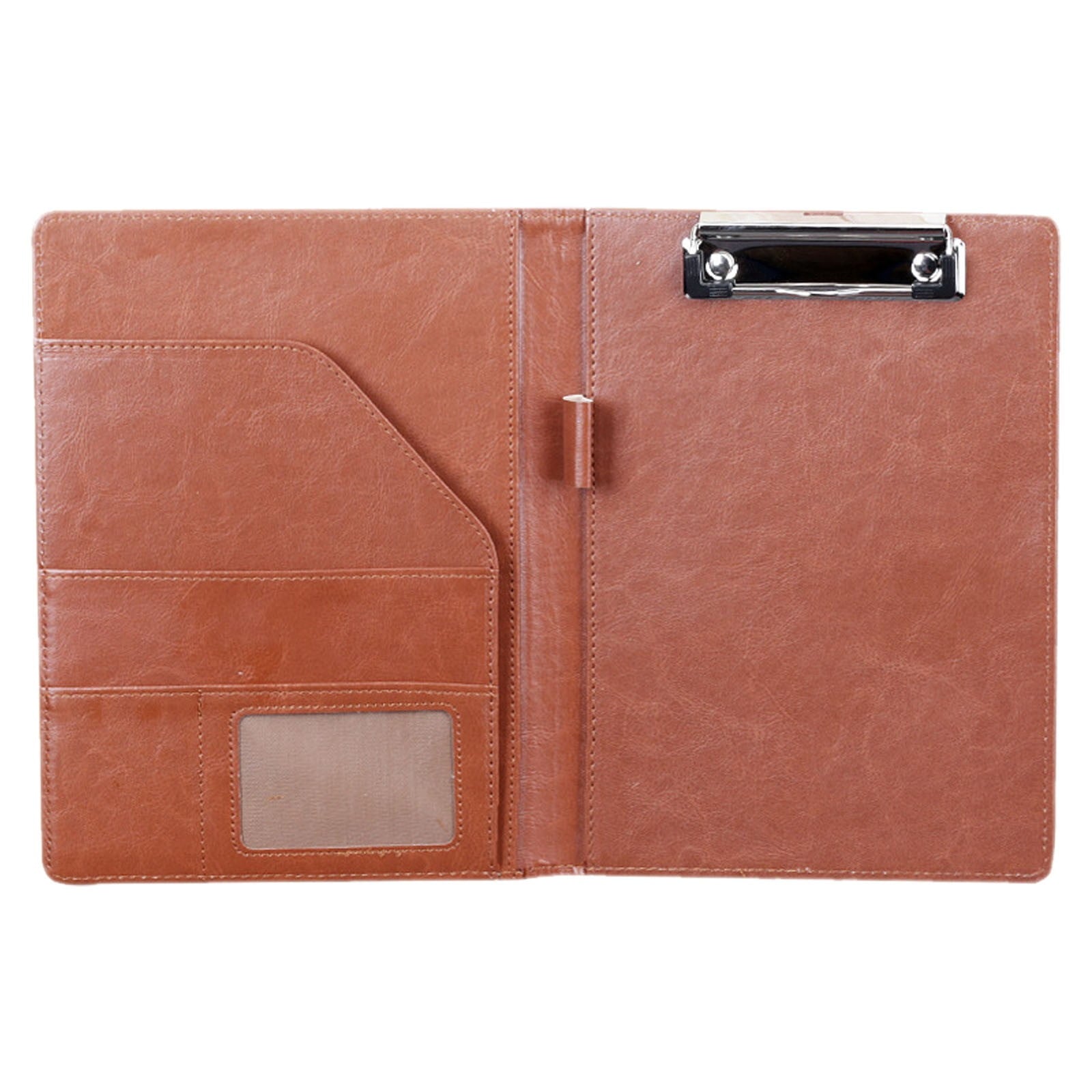 Portfolio Binder, Portfolio Folder,Professional Leather Portfolio Organizer, Executive Document Folder, Business Card Holder, Clipboard Padf