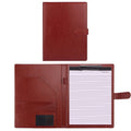 Youersen Portfolio Folder Organizer, Padfolio for Business, Office, Gift, Leather, Red