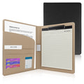 with Memo, Legal Resume Folder for Interview, Faux Leather Padfolio for Men Women Strap, Business Binders for Documen...