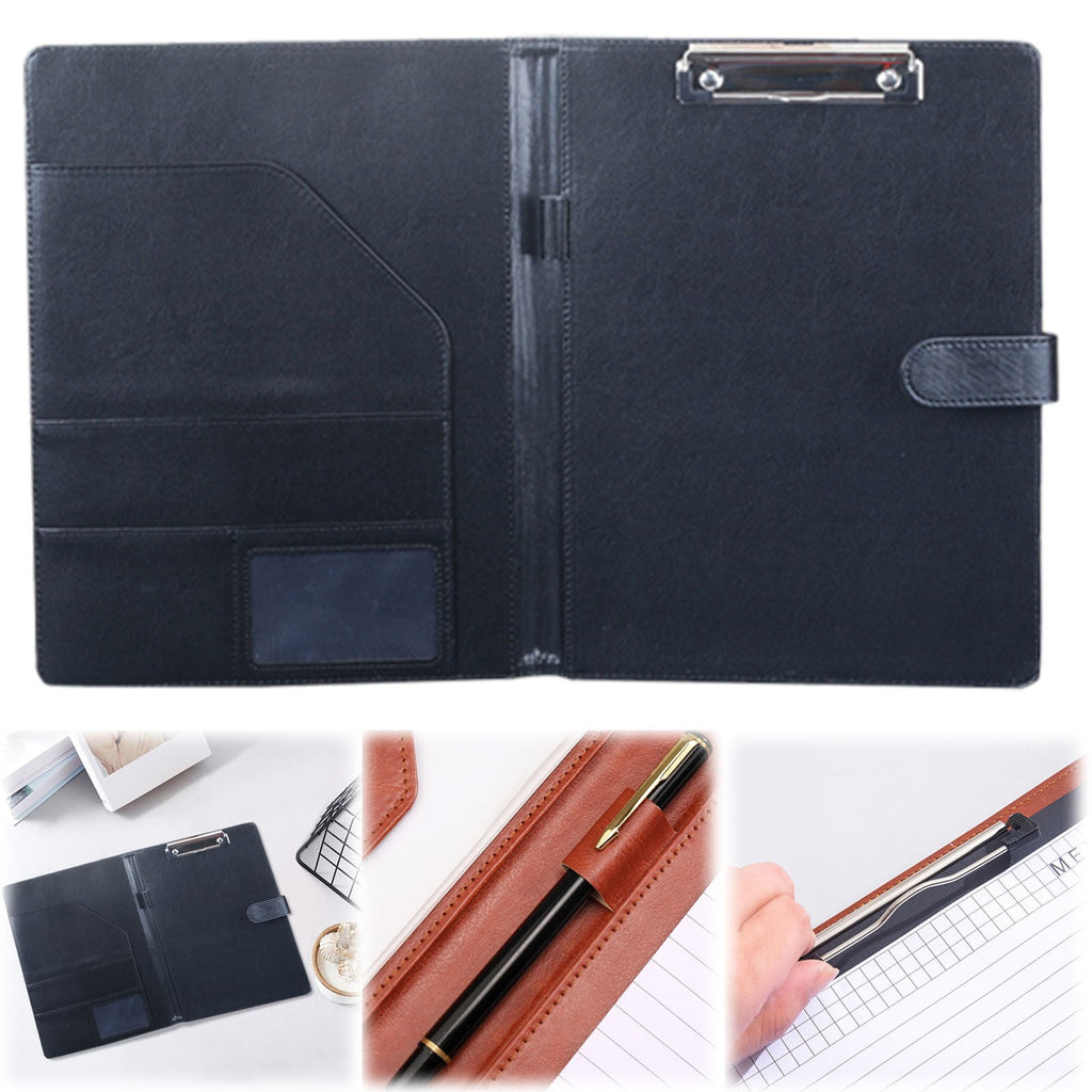 Professional Padfolio, Multi Function Faux Leather Portfolio Binder with Clipboard, Interview Resume Folder, Legal Do...