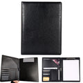 Professional Padfolio,Multi Function Faux Leather Portfolio Binder with Clipboard - Interview Resume Folder,Legal Document,Business Card Hol