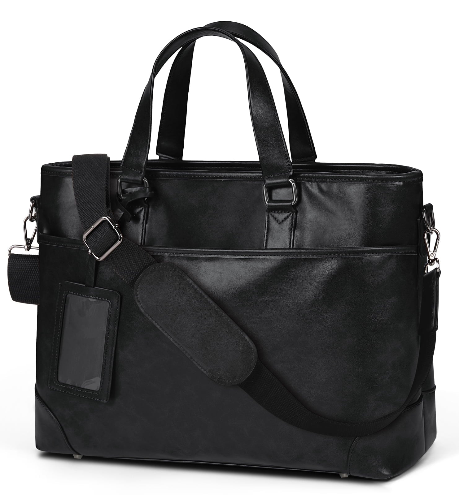 for Men 15.6-inch Messenger Bags Waterproof Vintage Mens for Computer Office Work Satchel Bag,Black
