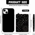RFID Blocking Credit Card Holder for Women - Sun and Starry Sky PU Leather Slim Wallet with ID Window 6 Card Slots an...