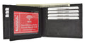 RFID Blocking Premium Soft Leather Men's Multi Card Compact Center Flip Bifold Wallet RFID P 52 (C)