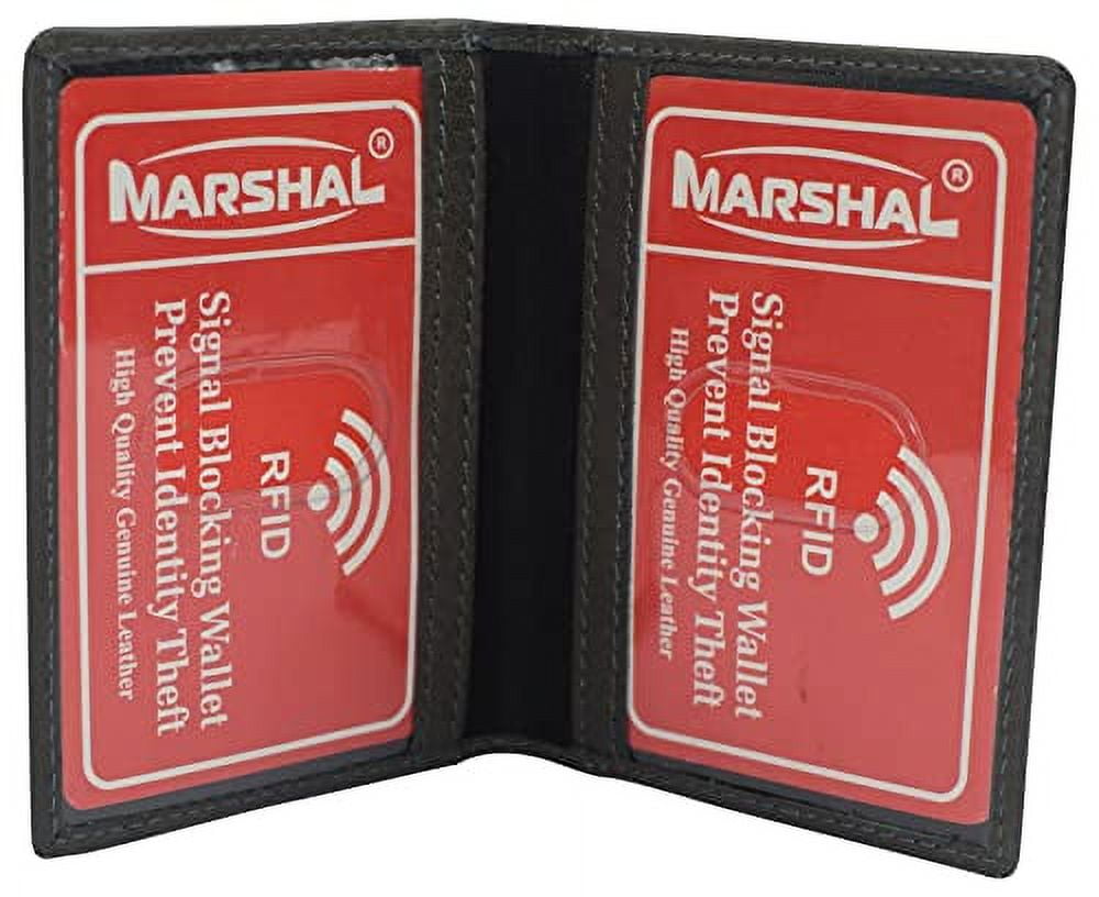 RFID Blocking Slim Thin Leather Credit Card ID Mini Wallet Holder Bifold Driver's License Safe