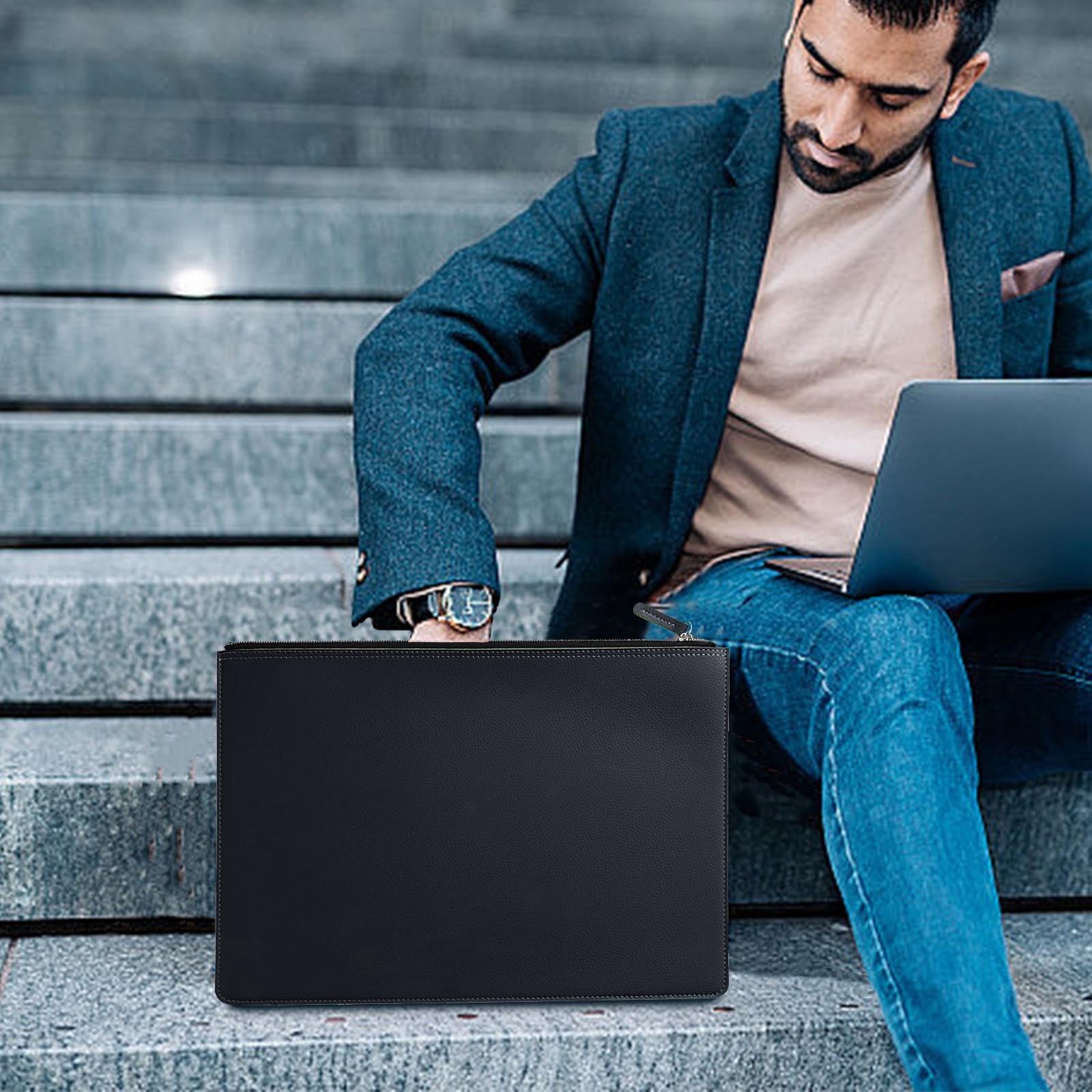 Premium Business Briefcase for Men and Women, Waterproof Office Folder with Durable Storage for Files Laptop Accessories