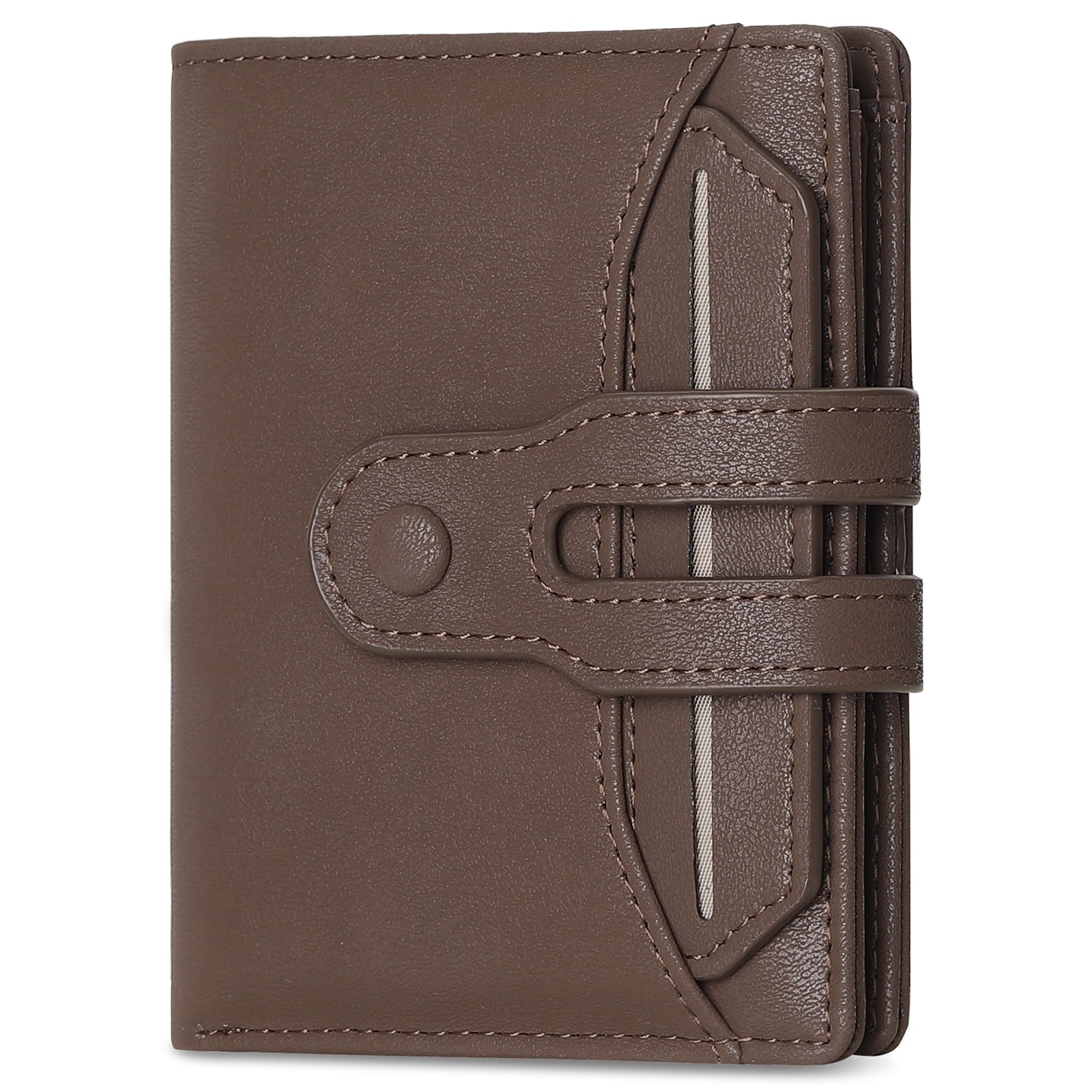Leather Wallet for Men RFID Blocking Large Capacity Bifold Wallet Minimalist Back Pocket Wallets for Men with Zipper ...