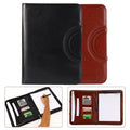 SagaSave A4 Zipped Conference Business Organizer Padfolio Folder Case PU Leather