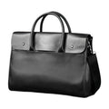 Bag PU Leather Easy Carrying Sturdy Handbag Casual Shoulder Bag Work Bag Computer Bag for Work Office Black