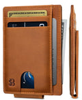 Front Pocket Wallet | Money Clip Magnetic | Bifold Minimalist RFID | Leather Wallets for Men | Slim Credit Card Walle...
