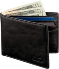 Slim Bifold RFID Bloking Wallet For Men Genuine Leather Packed In Stylish Gift Box