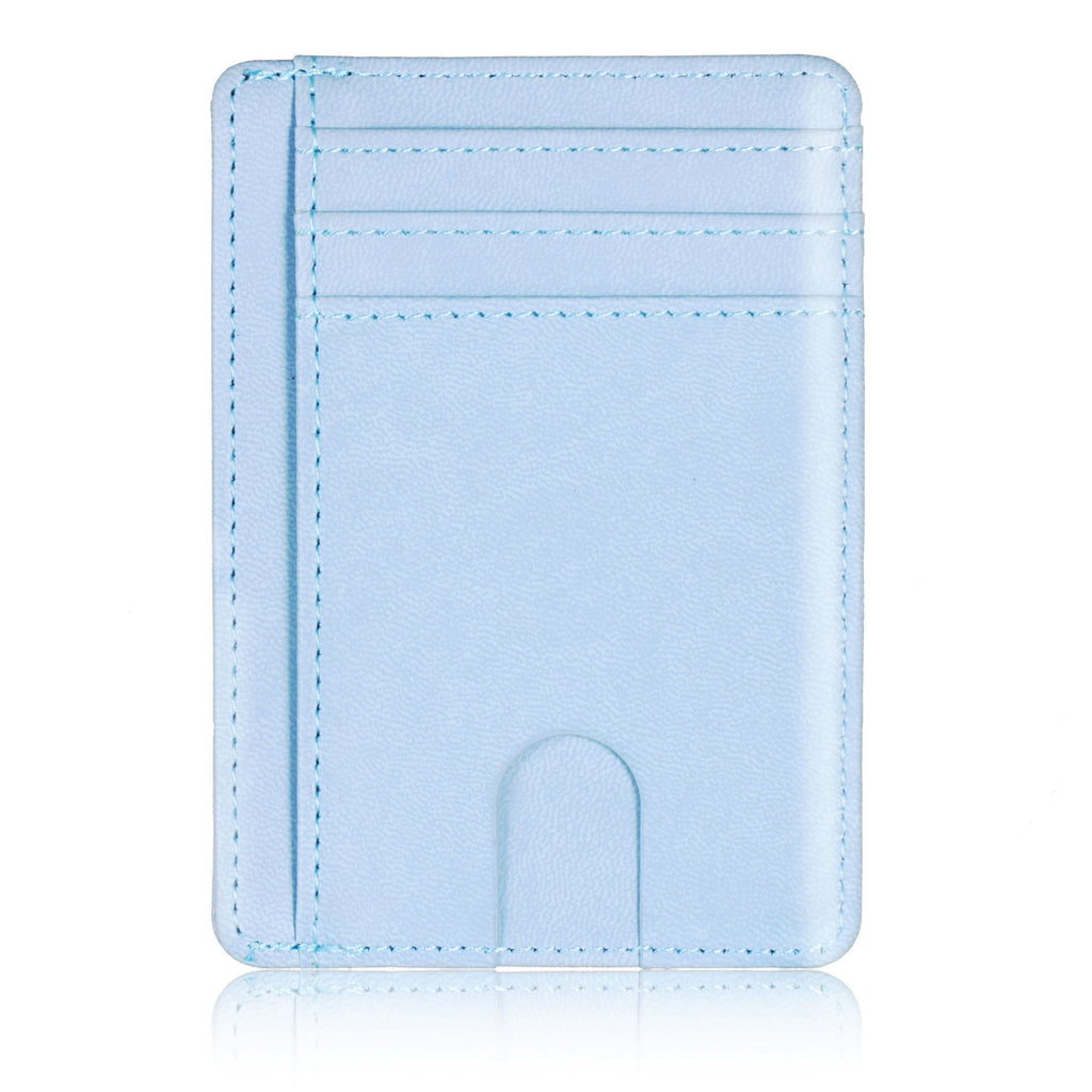 ✪ Blocking Leather Wallet Credit ID Card Holder Purse Money Case for Men Women