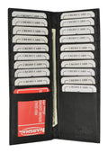 Slim Tall Genuine Leather Multi Credit Card ID Holder 528
