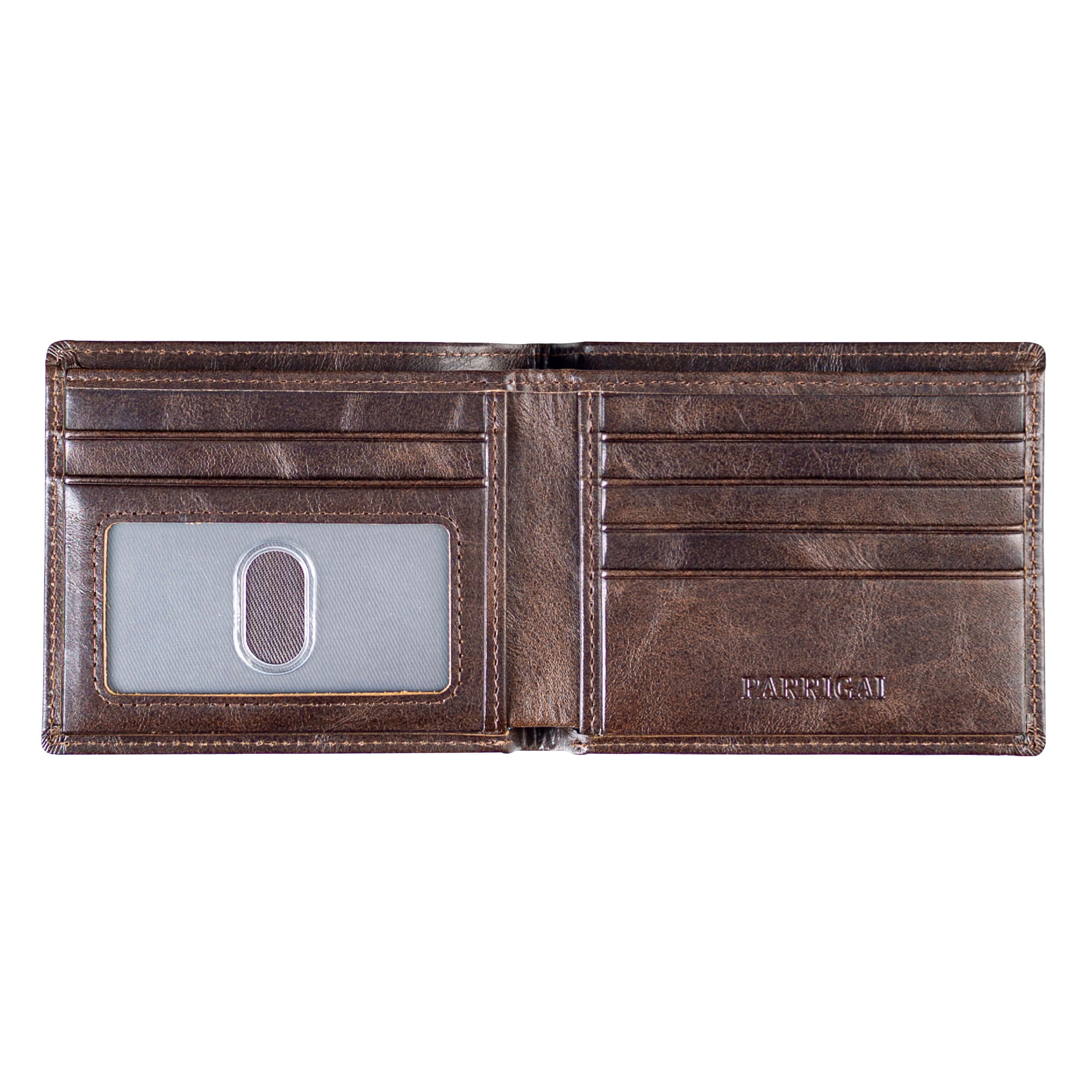 Slim Wallet for Men RFID-Blocking Front Pocket Bifold Mens Wallet Genuine Calfskin Leather, Gifts for Men