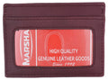 Slim and Sleek Genuine Leather Credit Card Holder with ID Window 270 CF