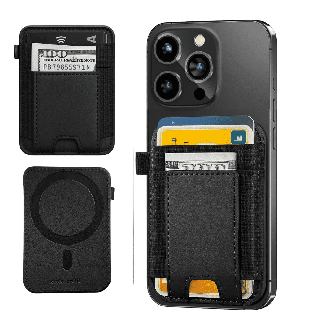 SU.Snap - Extra Slim Magnetic Wallet Compatible with MagSafe Covers and iPhone 17/16/15/14/13/12 Series, 6 Cards Hold...