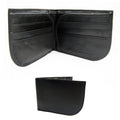 RFID Blocking Leather Front Pocket Wallet Id Card Mens Black Billfold