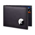 Men’s Wallet with AirTag Holder, Slim Bifold Leather Wallet for Apple Air Tag, RFID Blocking, 11 Card Slots (Nappa Black)