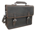 Large Full Grain Cowhide Leather Briefcase Laptop Bag L05.DB
