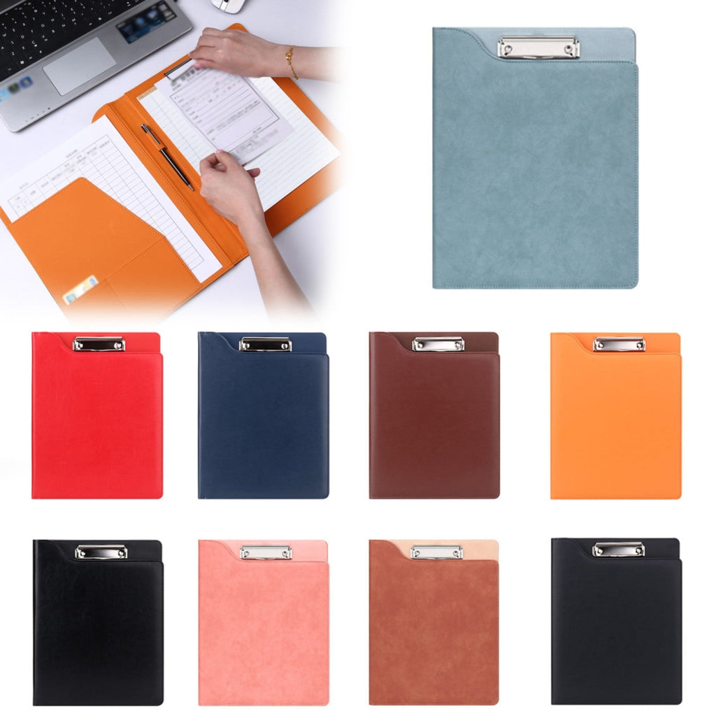 A4 Leather Padfolio Portfolio, Professional Clipboard Folder with Storage for Business Meetings, Resume Portfolio and...