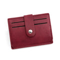 Womens Mens Faux Leather Slim Credit Debit Card Holder RFID Blocking Driver License Holder Zipper Pockets