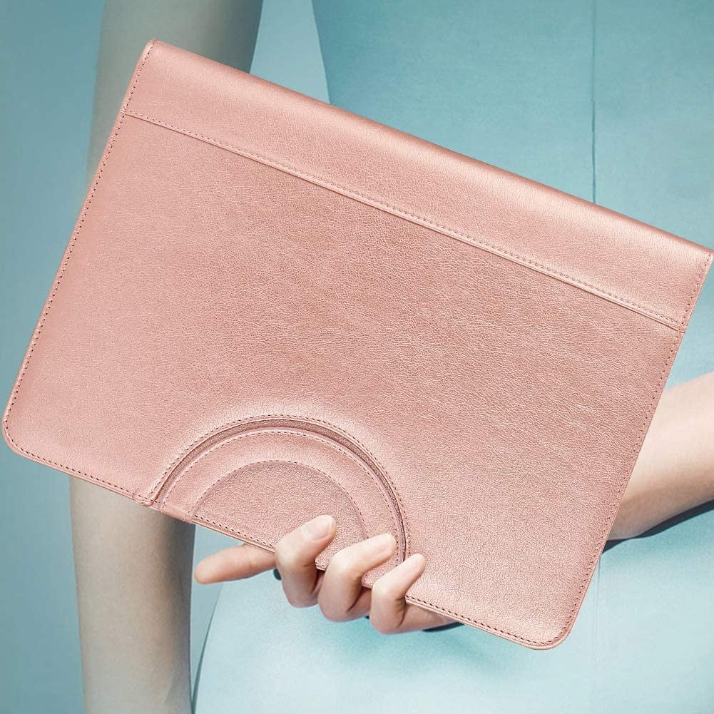 Portfolio with [Hidden Handle] and [Clipboard], Business Conference Portfolio Organizer Notepad Folder, for Women/Men...