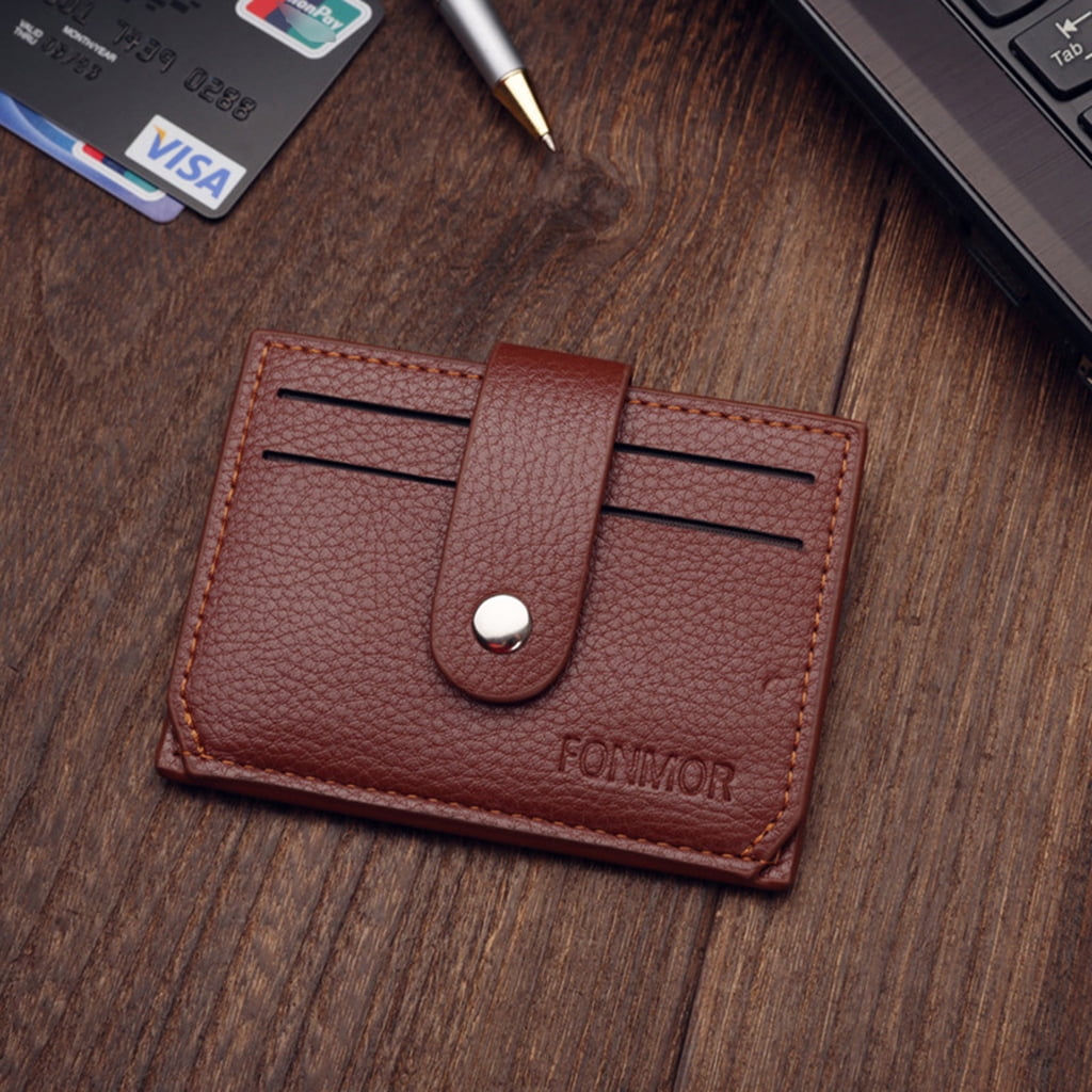 Men Slim Mini Wallet Money Case Credit Card Holder Coin Pocket - Image 6