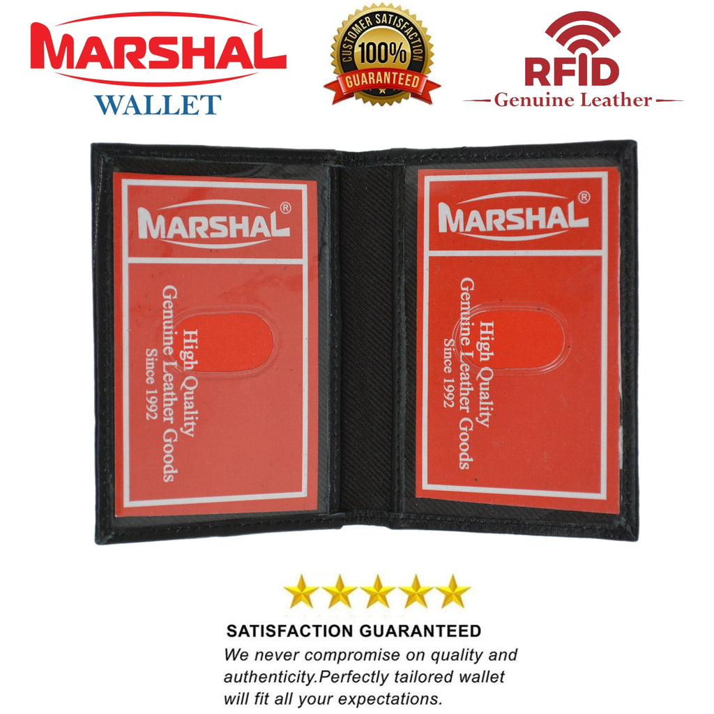 RFID Blocking Slim Thin Leather Credit Card ID Mini Wallet Holder Bifold Driver's License Safe - Image 4