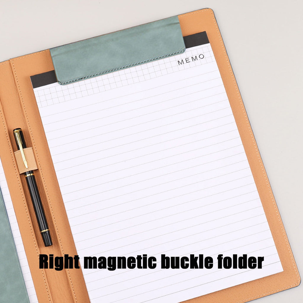 Faux Leather Padfolio Letter Size – Business Portfolio Folder with Clipboard, Magnetic Closure & Pen Loop, Document Organizer for Interview, - Image 4
