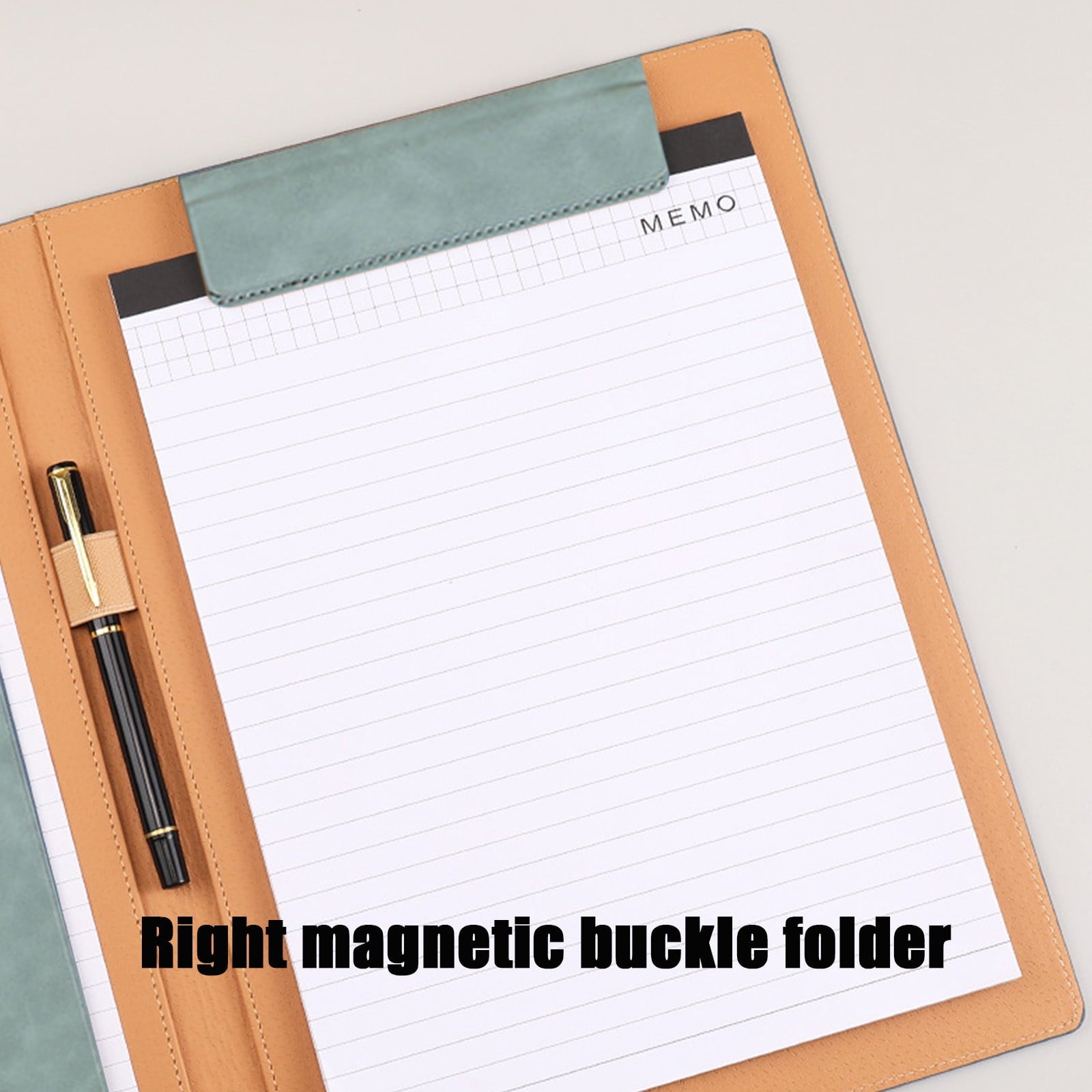 Faux Leather Padfolio Letter Size – Business Portfolio Folder with Clipboard, Magnetic Closure & Pen Loop, Document Organizer for Interview, - Image 4