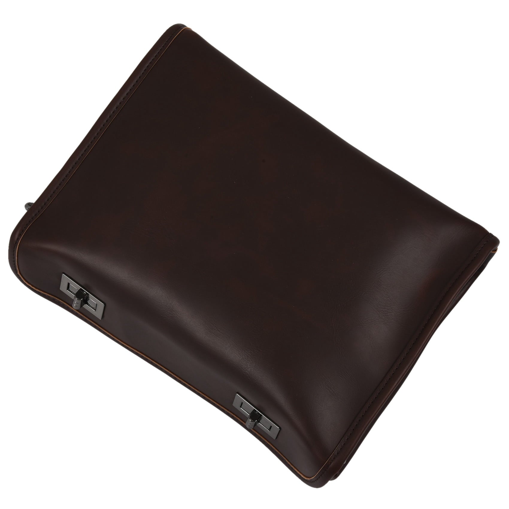 Men Leather Messenger Briefcase Laptop Shoulder Crossbody Bag Handbag - Image 3