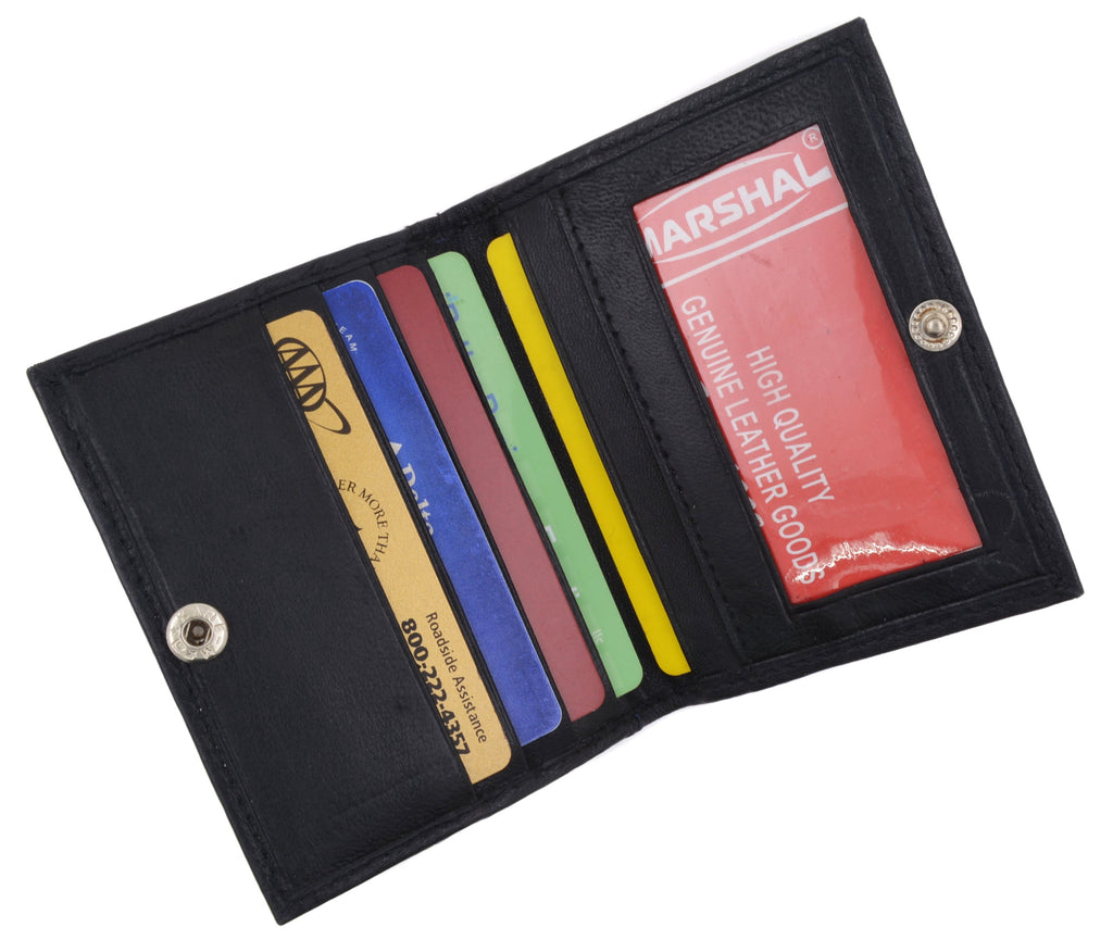 Slim Leather Lamb Card ID Mini Wallet Holder Bifold 78 - Image 3