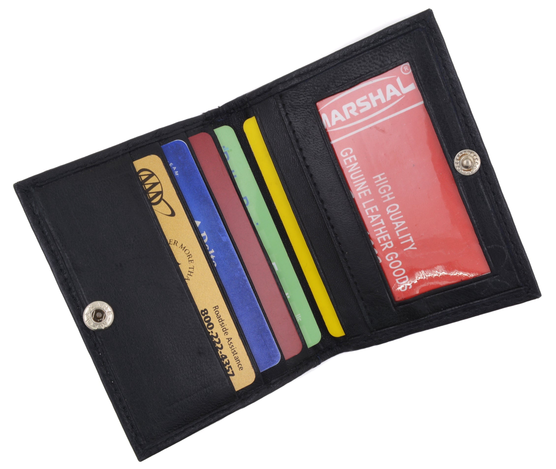 Slim Leather Lamb Card ID Mini Wallet Holder Bifold 78 - Image 3