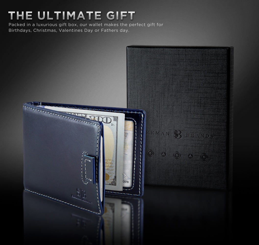 Slim Wallet Money Clips | Bifold Leather Wallet | RFID Blocking Minimalist Bifold Men Wallet | Stylish and Secure Wal... - Image 5