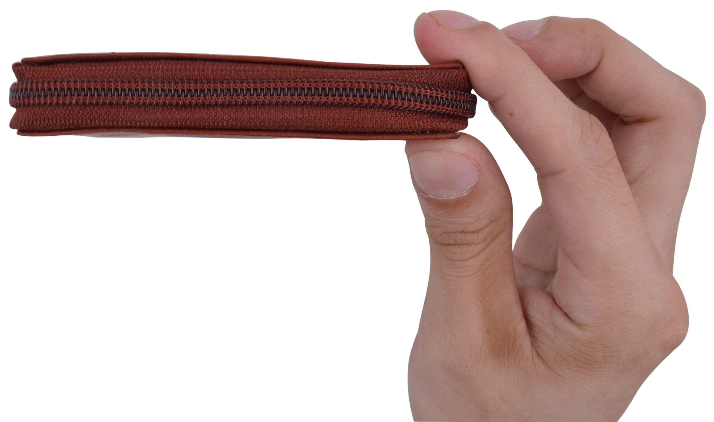 Genuine Mens Leather Zippered Card ID Holder Wallet 702 CF - Image 2