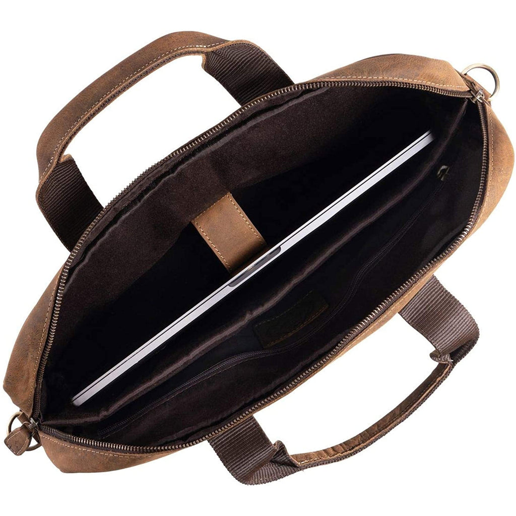 briefcase 18 Inch Laptop/ Messenger Bags for Men and Women Best Office School College briefcase Satchel Bag (Distress... - Image 2