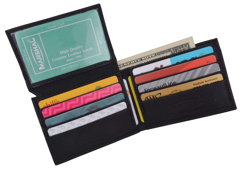 Men's Slim Bifold Soft Leather Credit Card ID Holder Wallet - Image 2