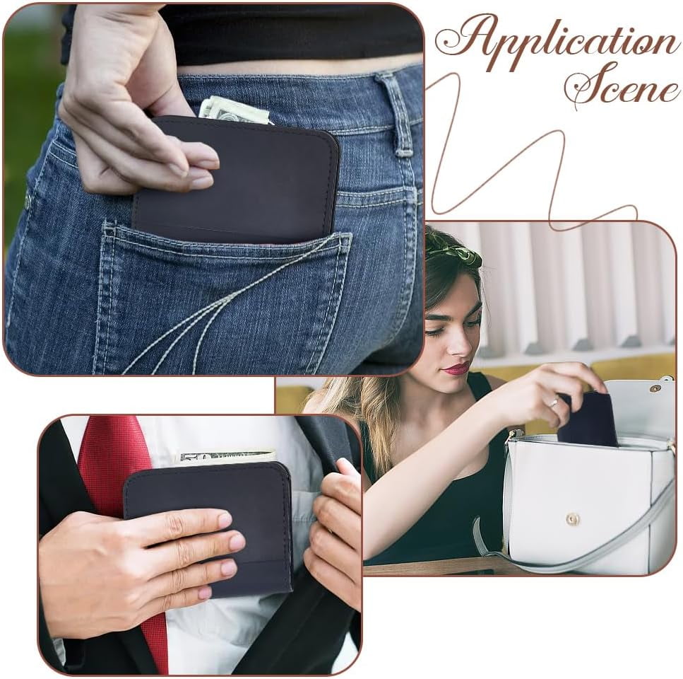 Genuine Leather Bifold Cash Purse Vintage Crazy Horse Leather Wallet Compact Credit Card Holder Organizer Slim RFID B... - Image 5