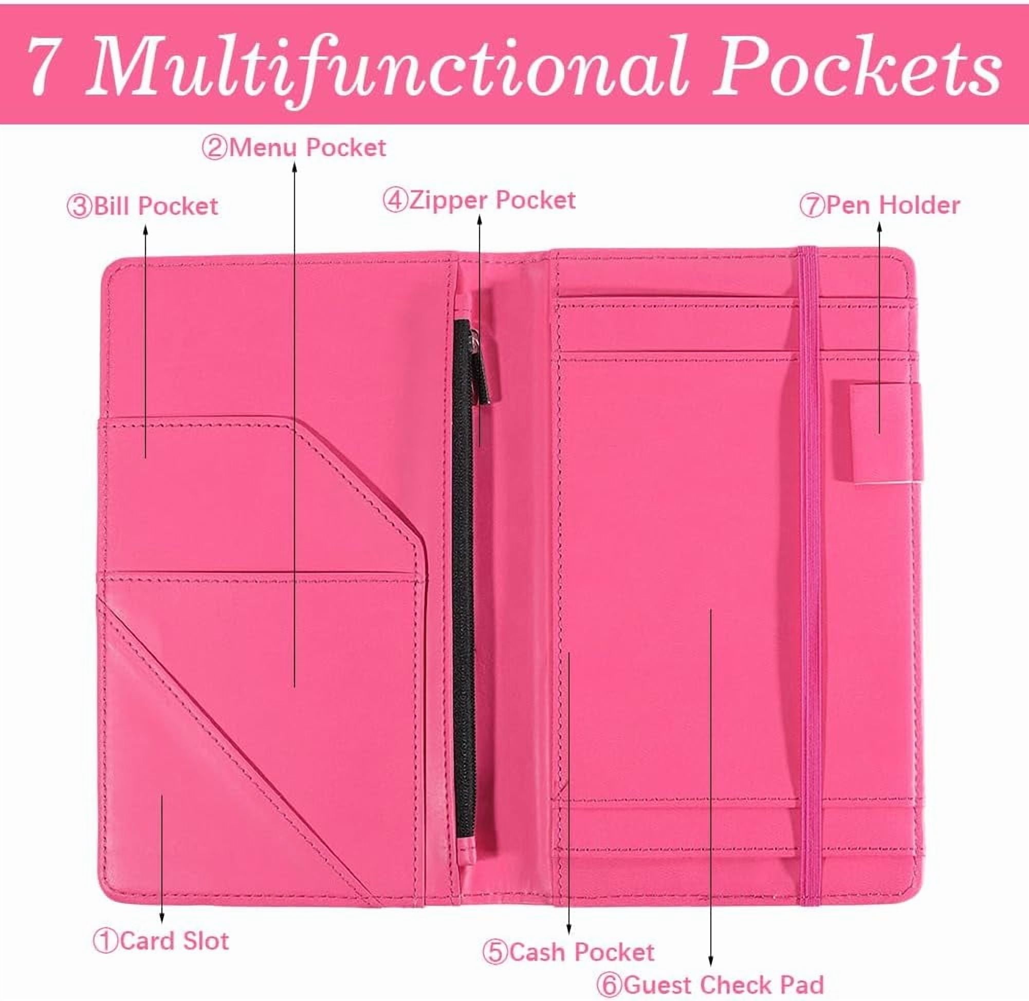 PU Leather Clipboards Portfolio Folder Leather Padfolio Binder Storage Clipboard with 5 Pockets Spiral Clipboard Foli... - Image 6