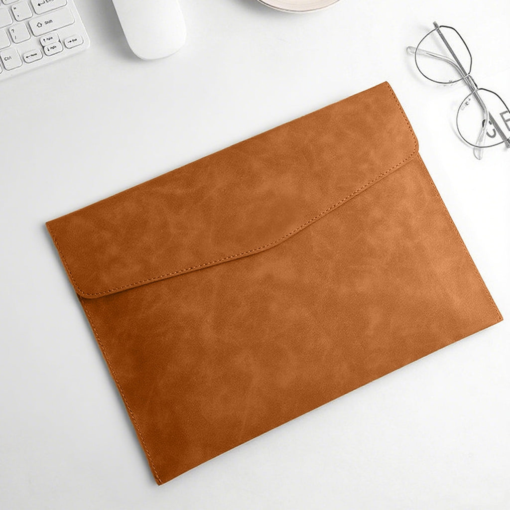 File Folders Colored Imitation Leather Document Holders Large Capacity Business Portfolio For 100 Sheets Office School Necessity Expanding F - Image 5