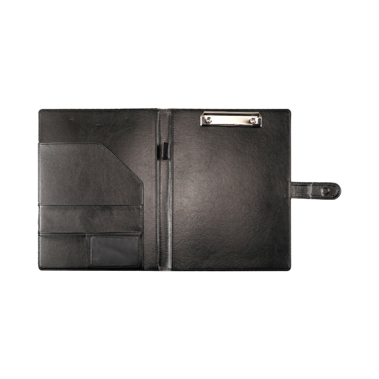 Under $5 Padfolio with Clipboard, Faux Leather Portfolio Folder Binder, Legal Pad Holder for A4 Letter Size Notepad, ... - Image 2