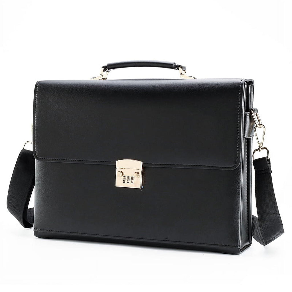 for Men Leather Portfolio Large Capacity Office Computer Bag - Image 6