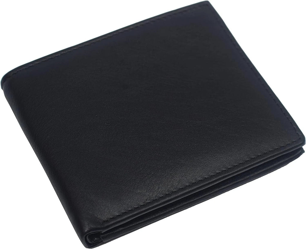 Genuine Leather Minimalist Bifold Wallets For Men RFID Blocking Slim Mens Wallet - Image 5