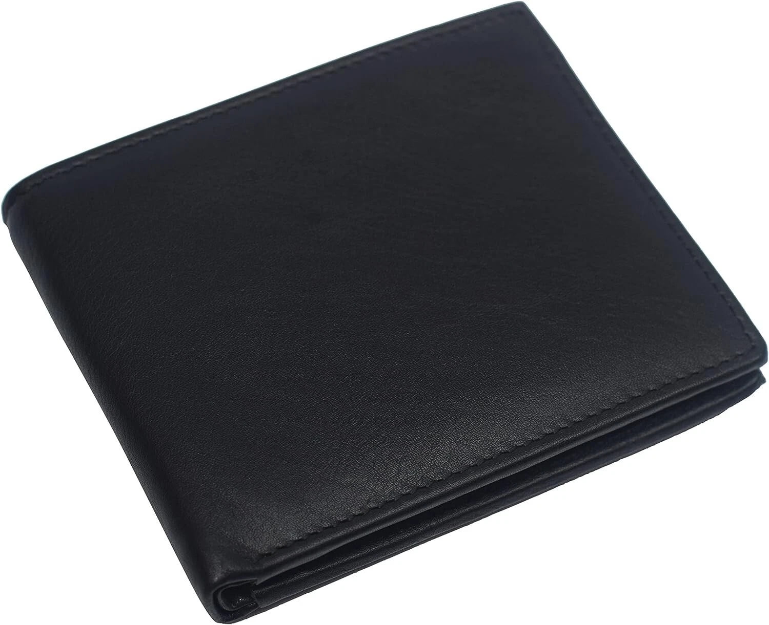 Genuine Leather Minimalist Bifold Wallets For Men RFID Blocking Slim Mens Wallet - Image 5
