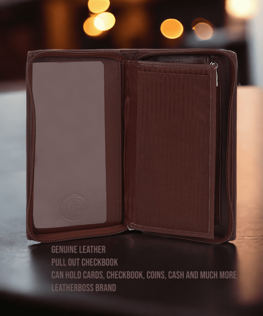 Wallets for Women RFID Blocking Ultra Slim Real Leather Credit Card Holder Clutch - Image 2