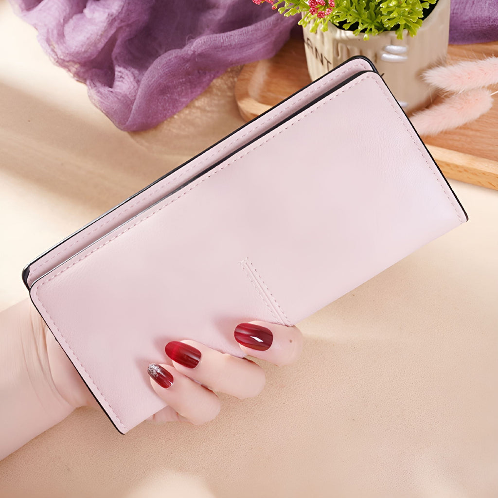 Women Wallet Blocking Credit Card Holder Bifold Long Ladies Billfold - Image 3