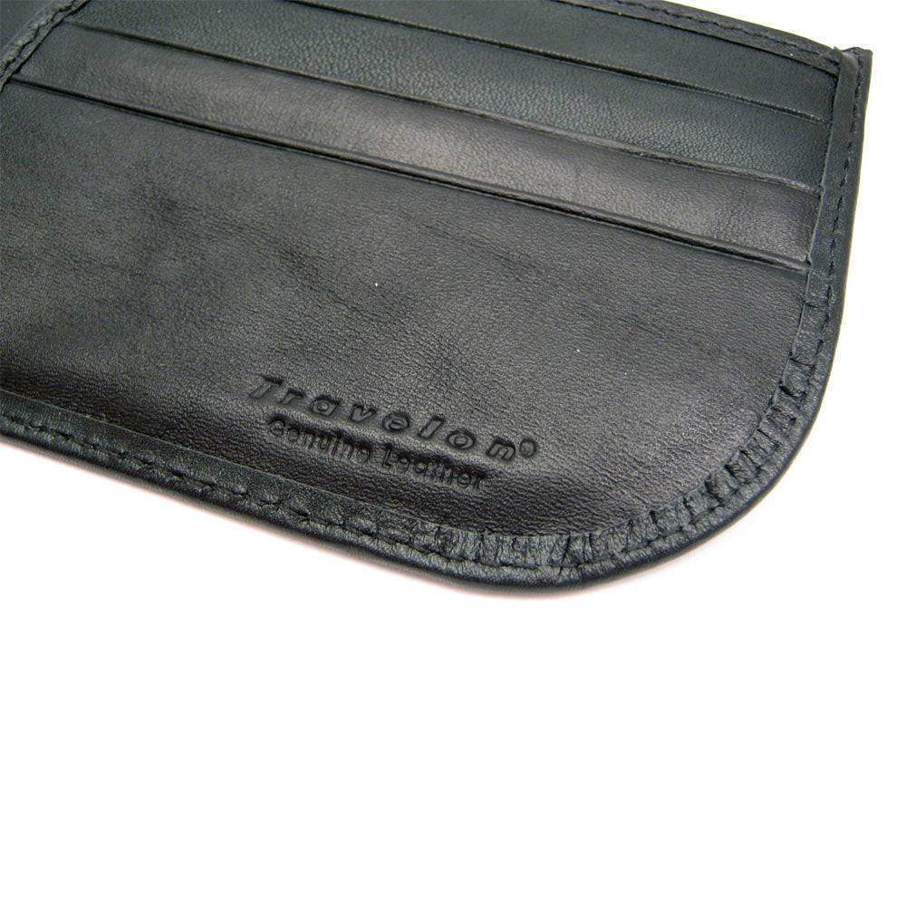 RFID Blocking Leather Front Pocket Wallet Id Card Mens Black Billfold - Image 4