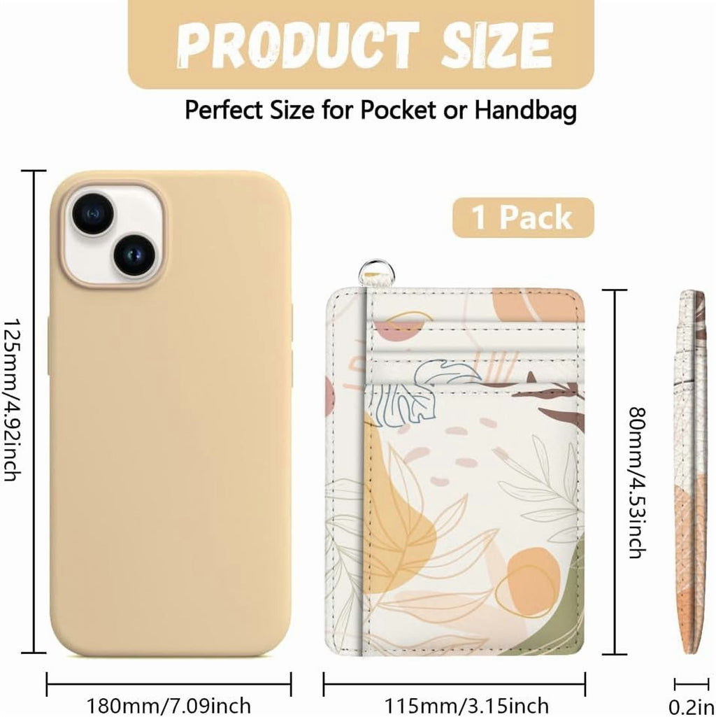 RFID Blocking Credit Card Holder for Women - Style PU Leather Slim Wallet with ID Window 6 Card Slots and Cash Pocket... - Image 2