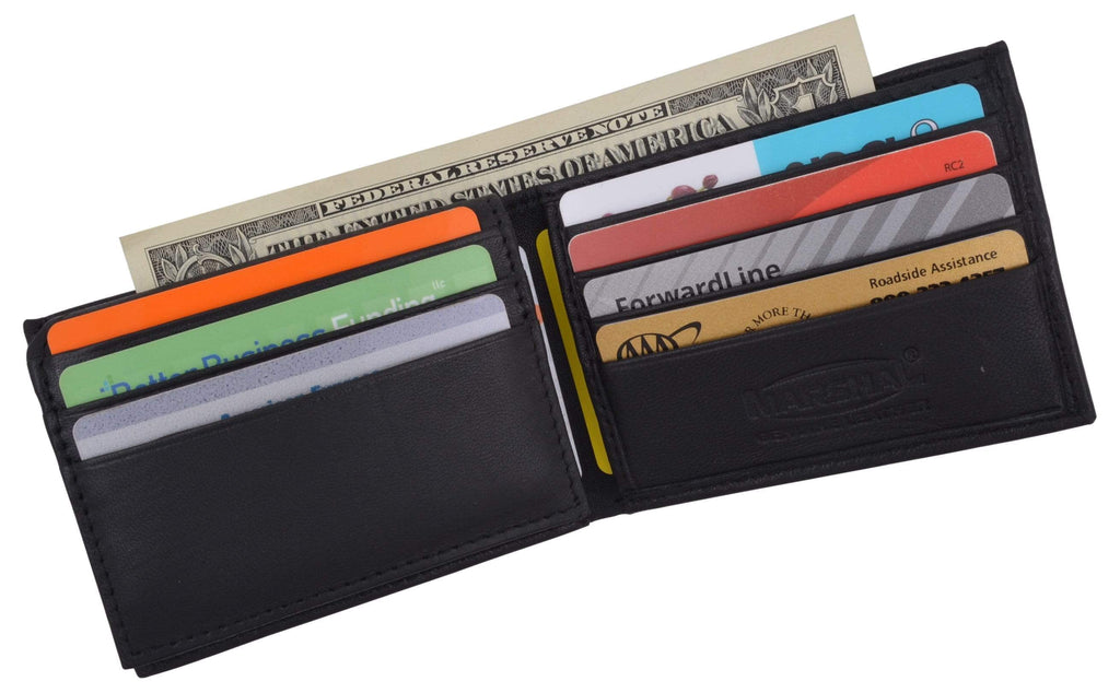 Men's Slim Bifold Soft Leather Credit Card ID Holder Wallet - Image 3