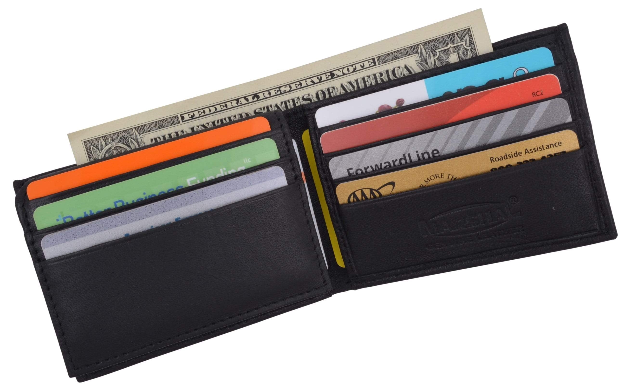 Men's Slim Bifold Soft Leather Credit Card ID Holder Wallet - Image 3